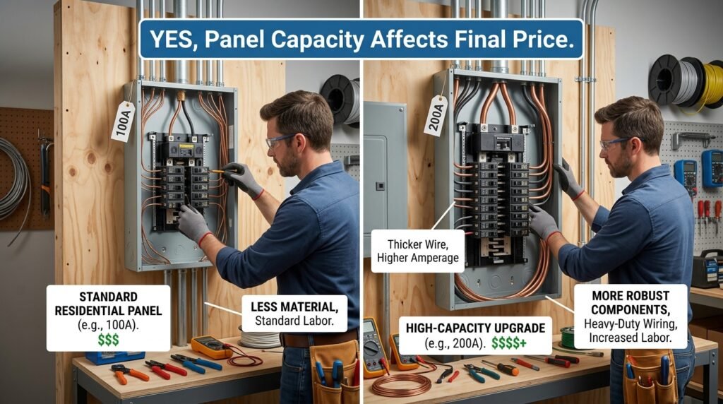 Does Electrical Panel Capacity Affect the Final Price?