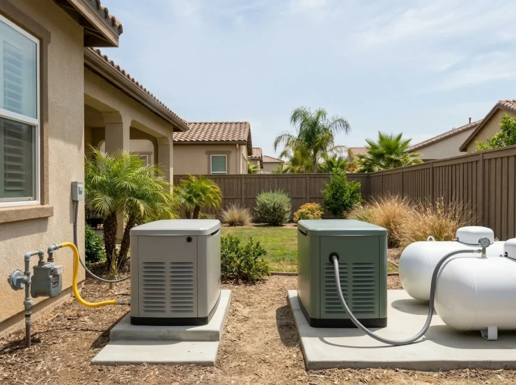 Natural Gas vs. Propane Generators in Riverside
