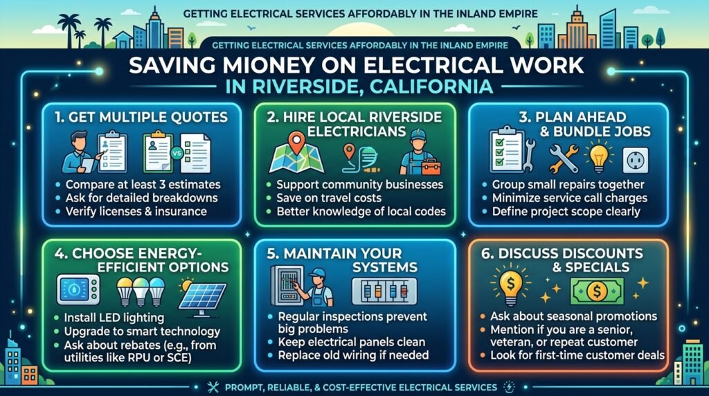 How to Save Money on Electrical Work in Riverside