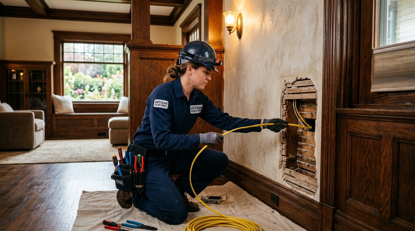 Whole Home Rewiring in Riverside: What Owners of Older & Historic Homes Should Know